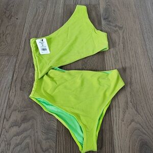 Beach Riot Neon Green Swimsuit